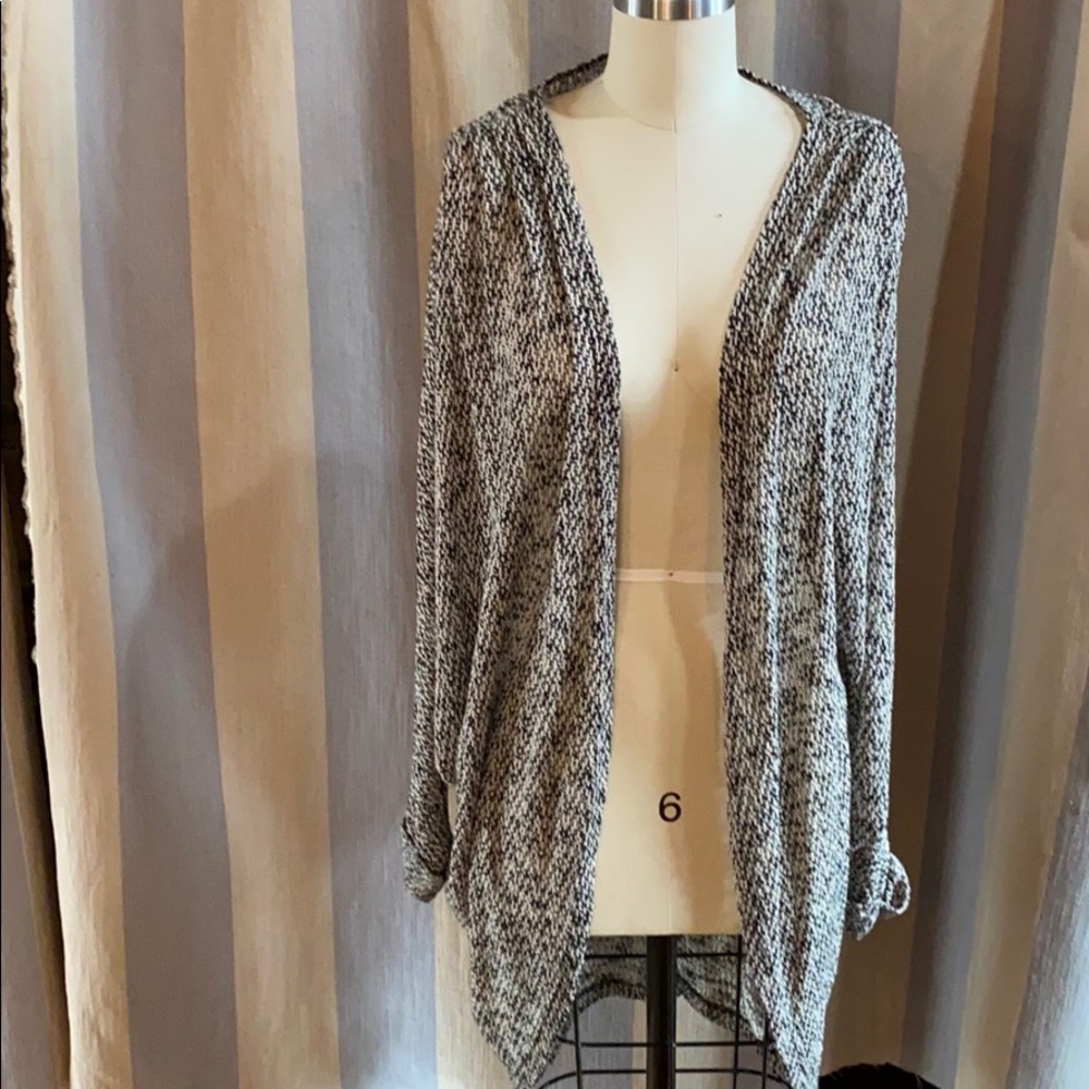 Miami black and oatmeal cardigan
